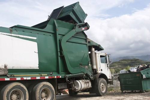 Bulky waste removal service in action