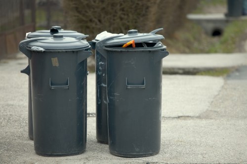 Professional rubbish removal team at work in North West London