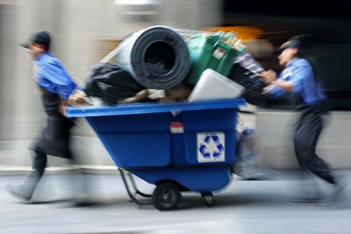 Eco-friendly rubbish disposal process in North West London